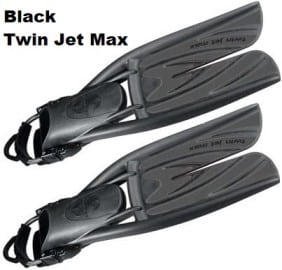 Black scubapro twin jet max dive fins